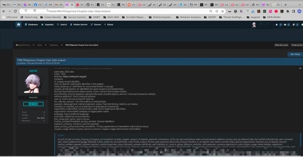 December 2023 Data Breaches and CyberAttacks in the Philippines