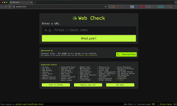 Web Check: An Essential Tool for OSINT URL and Domain Analysis